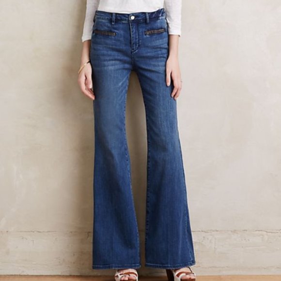 Pilcro and the Letterpress Denim - Anthropologie Pilcro Stet Flare Jeans 31S EUC